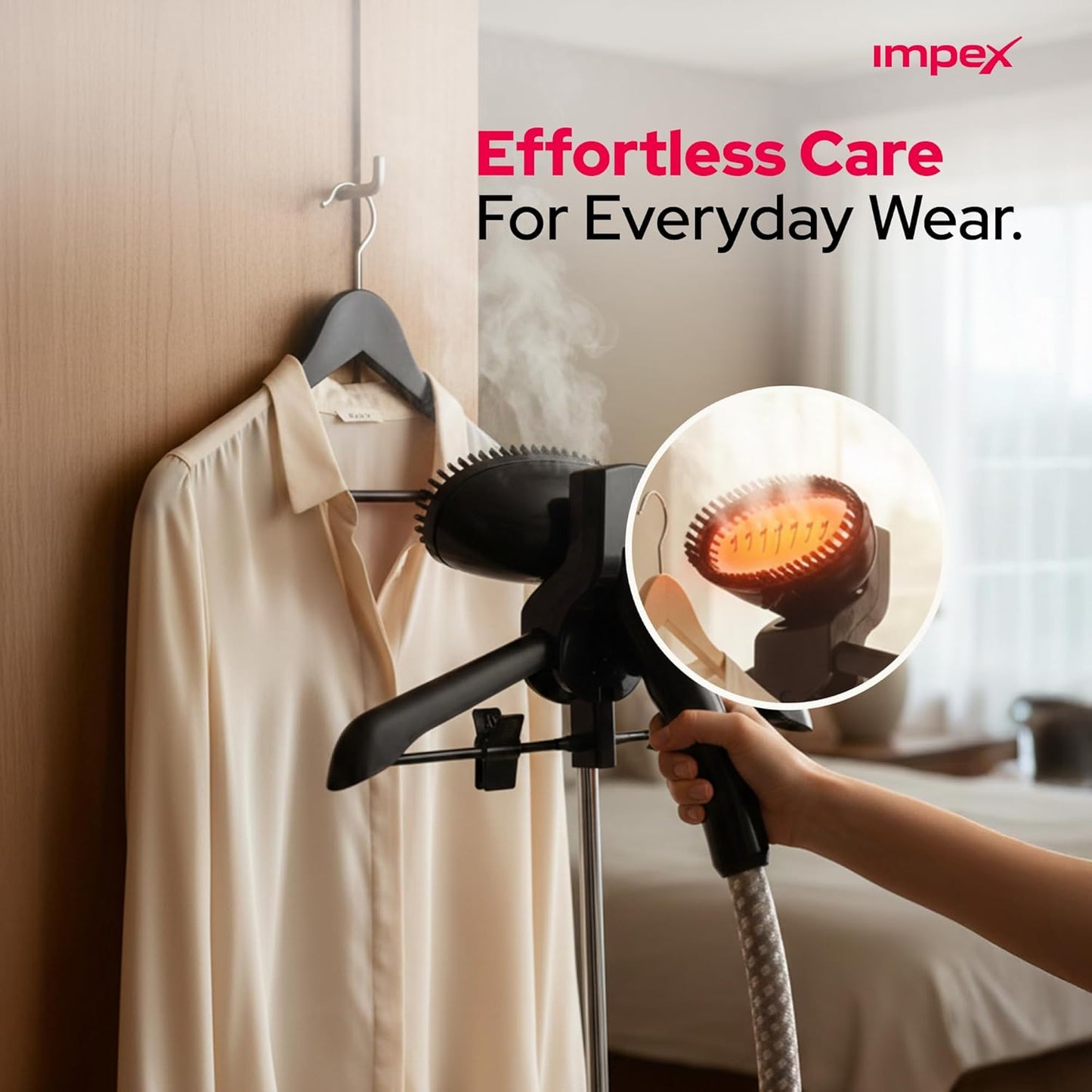 Impex Garment Steamer GSM6010 مكواة بخارية للملابس