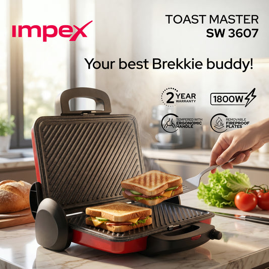 Impex 4 Slice Toast Master 1800W Turkey (SW 3607) جهاز محمصمة للسنادويش