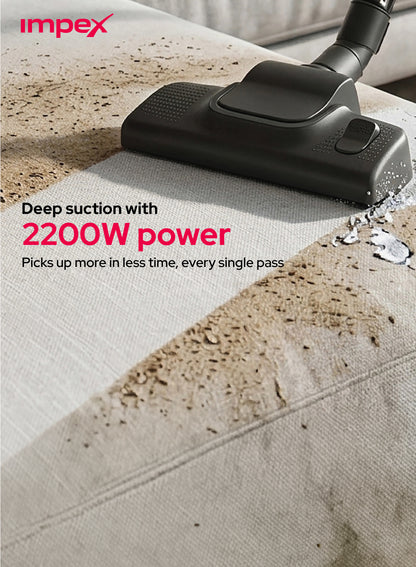 Impex 21L Vacuum Cleaner 2200W Turkey (VC4709) مكنسة كهربائية