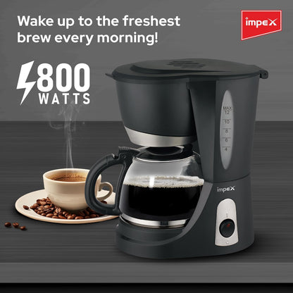 Impex 1.25L Drip Cofee Maker 800W (CM1912) صانع القهوة