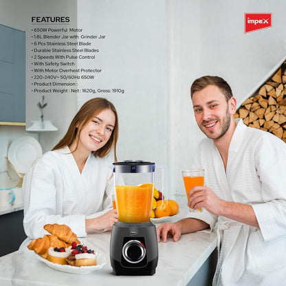 Impex 2 In 1 Blender 650W (BL3501A) خلاط