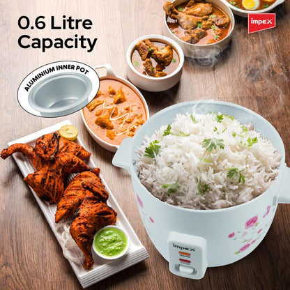 Impex Electric Rice Cooker 0.6 Ltr (RC 2805) قدر طبخ الأرز الكهربائي من إمبكس بسعة 0.6 لتر (RC 2805)