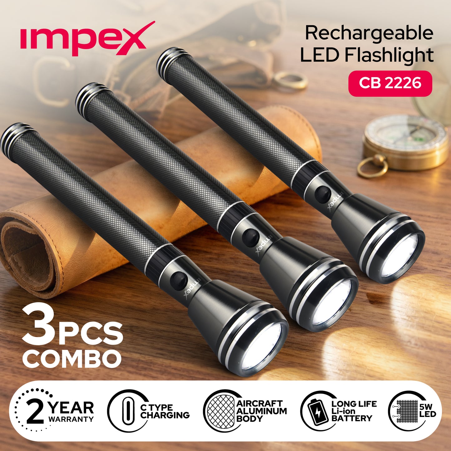كشاف ضوئي Flash Light Combo - CB 2226