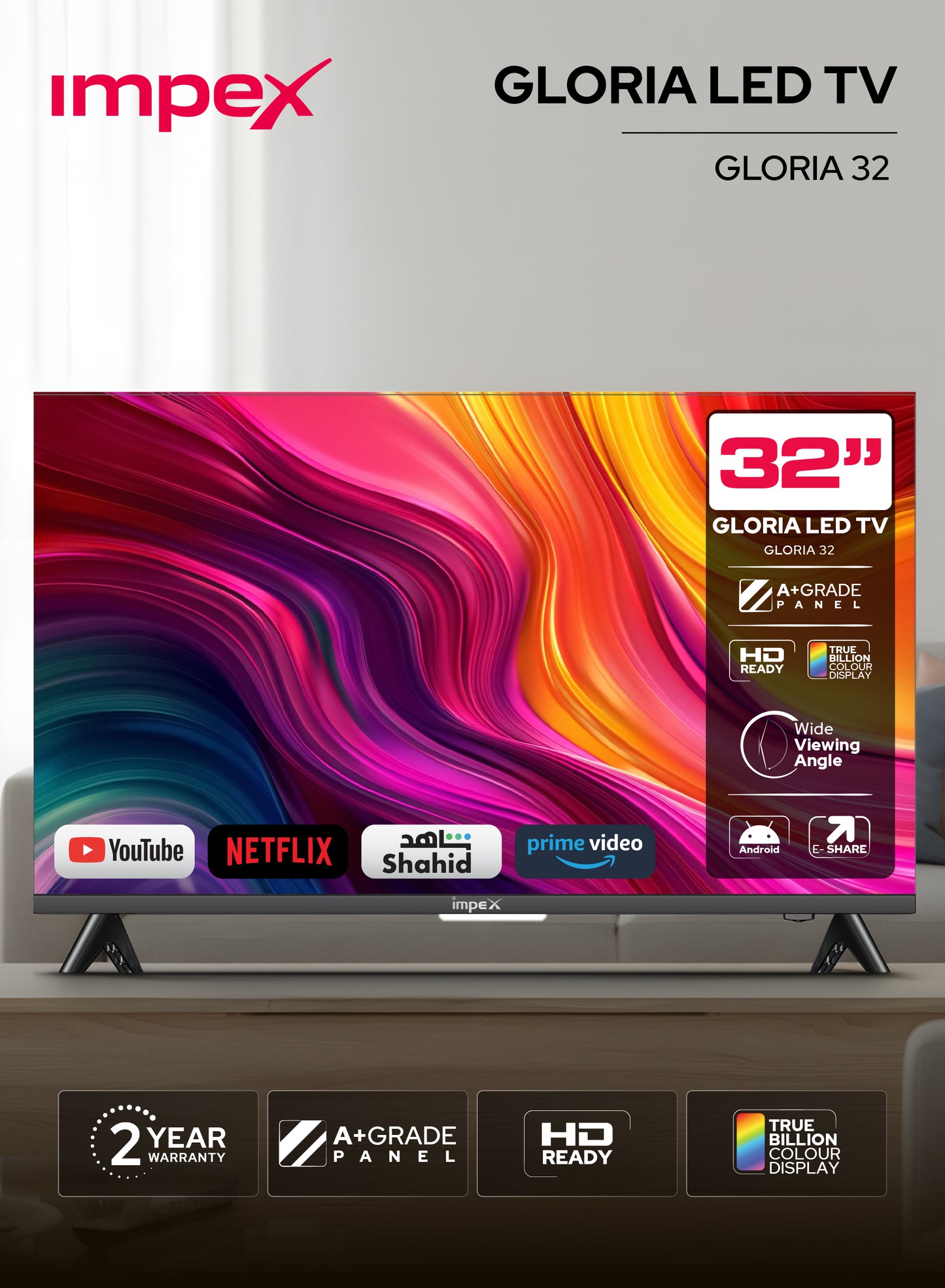 IMPEX LED TV GLORIA 32 Television