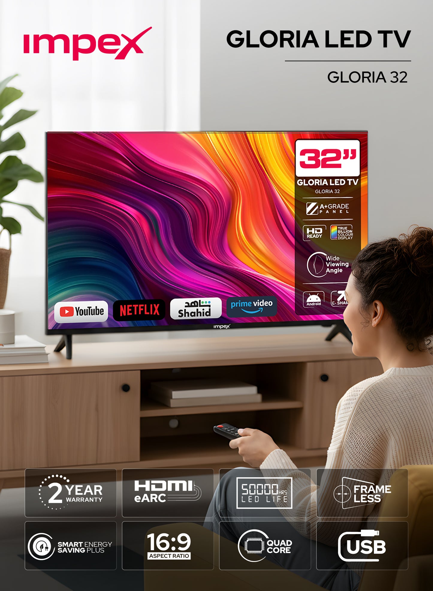 IMPEX LED TV GLORIA 32 Television