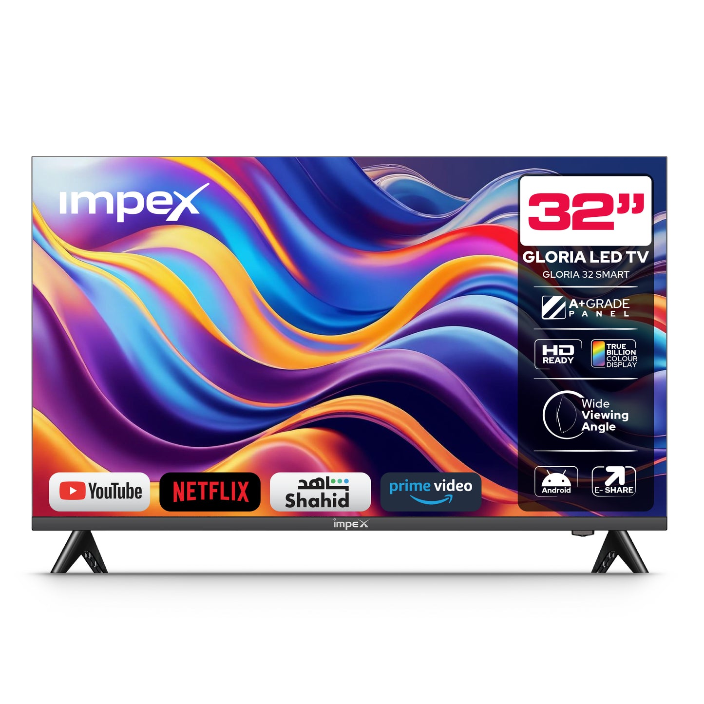 IMPEX 32 INCH HD Smart TV (GLORIA 32 SMART) التلفاز