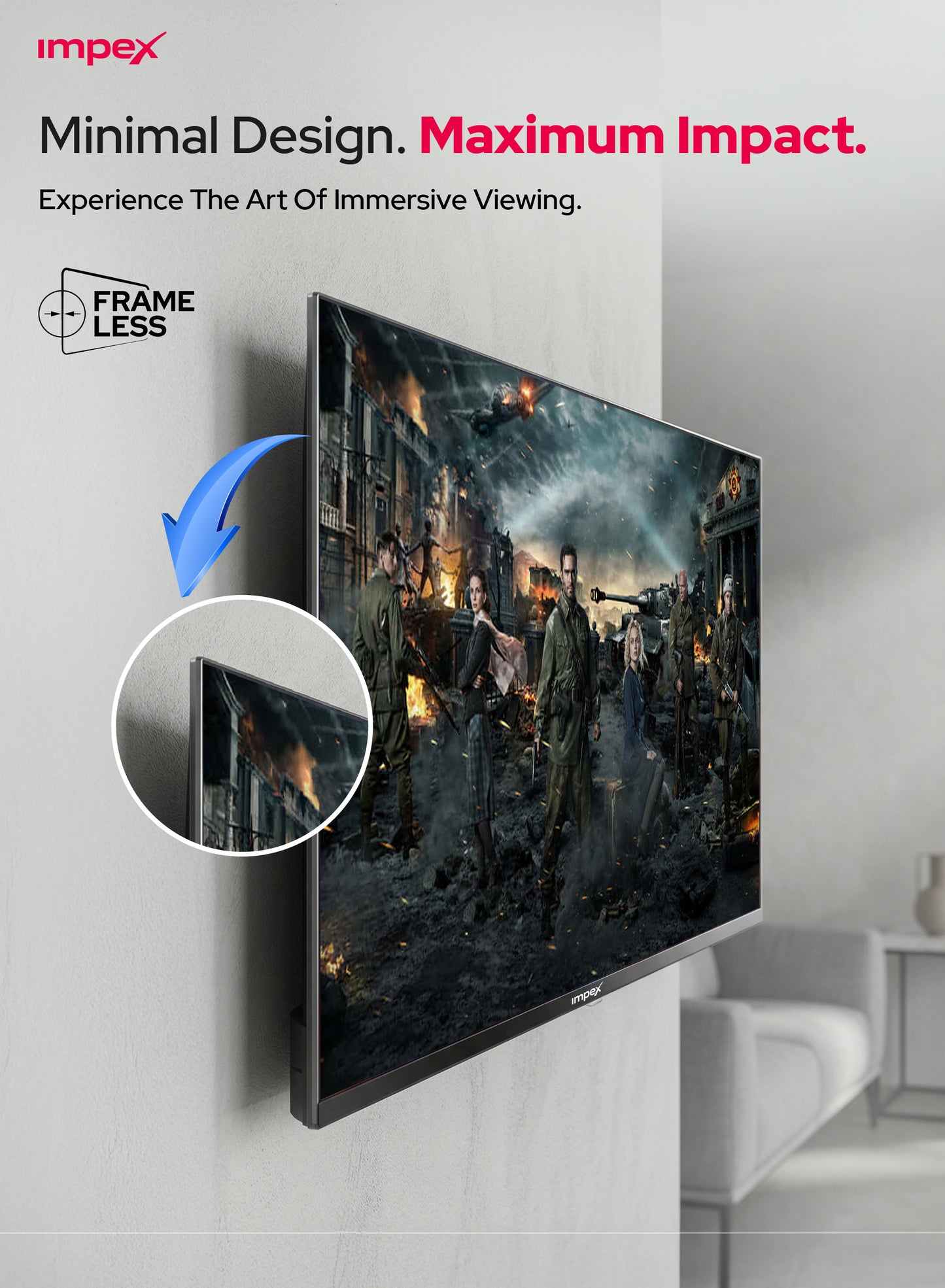 IMPEX 40 INCH FHD SMART TV (GLORIA 40 SMART)التلفاز