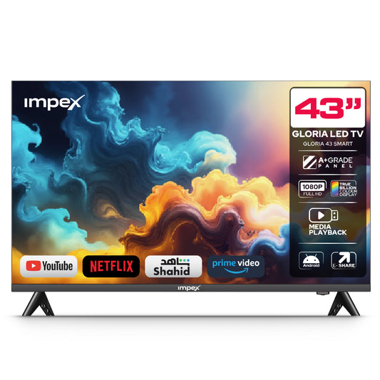 IMPEX 43 Inch QLED FHD GOOGLE LED TV (evoQ 43QLC2) التلفاز