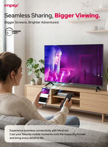 IMPEX 43 INCH FHD SMART TV (GLORIA 43 SMART)التلفاز