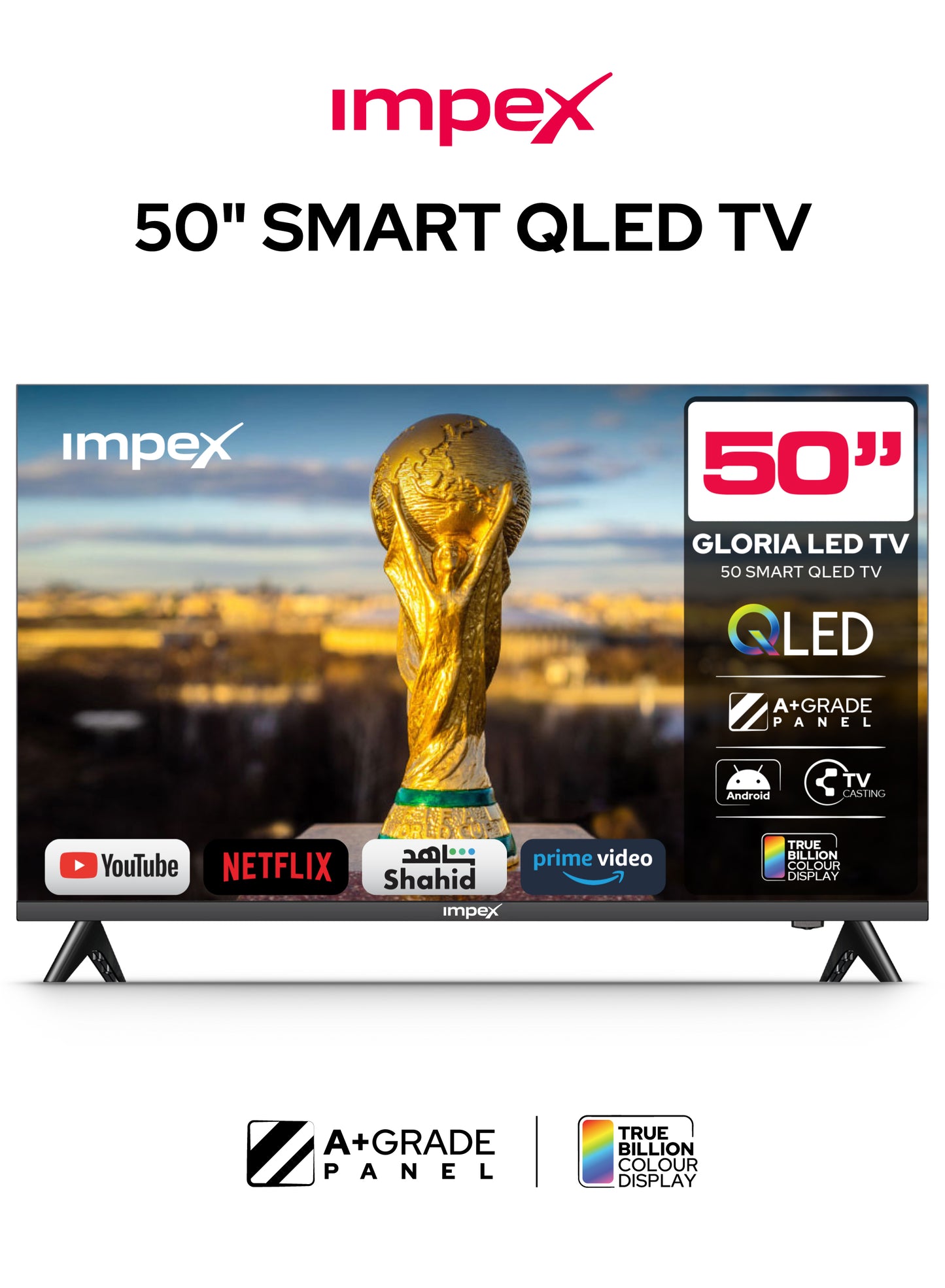 IMPEX QLED Smart LED TV (GLORIA50Q) التلفاز