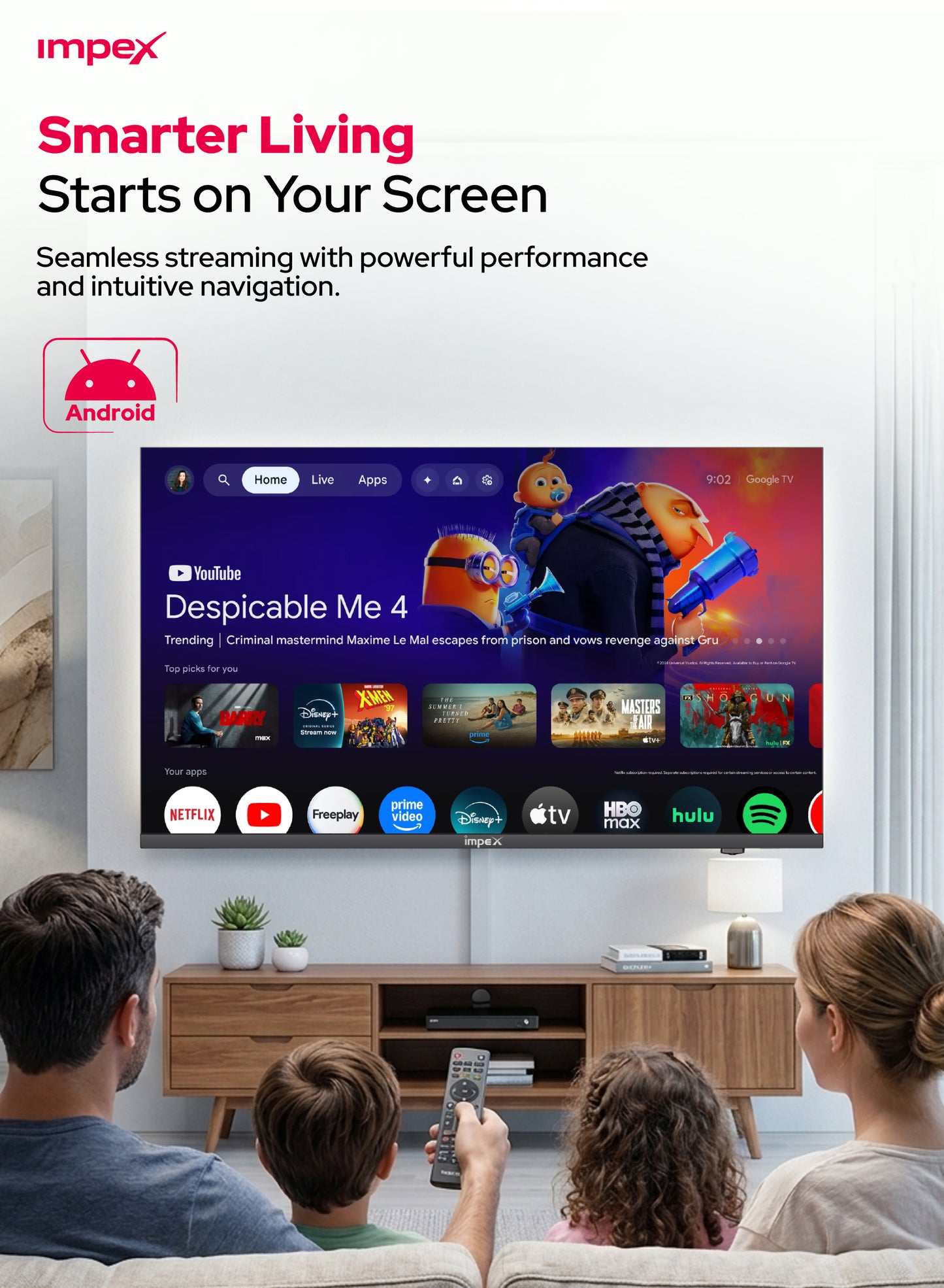IMPEX QLED Smart LED TV (GLORIA50Q) التلفاز