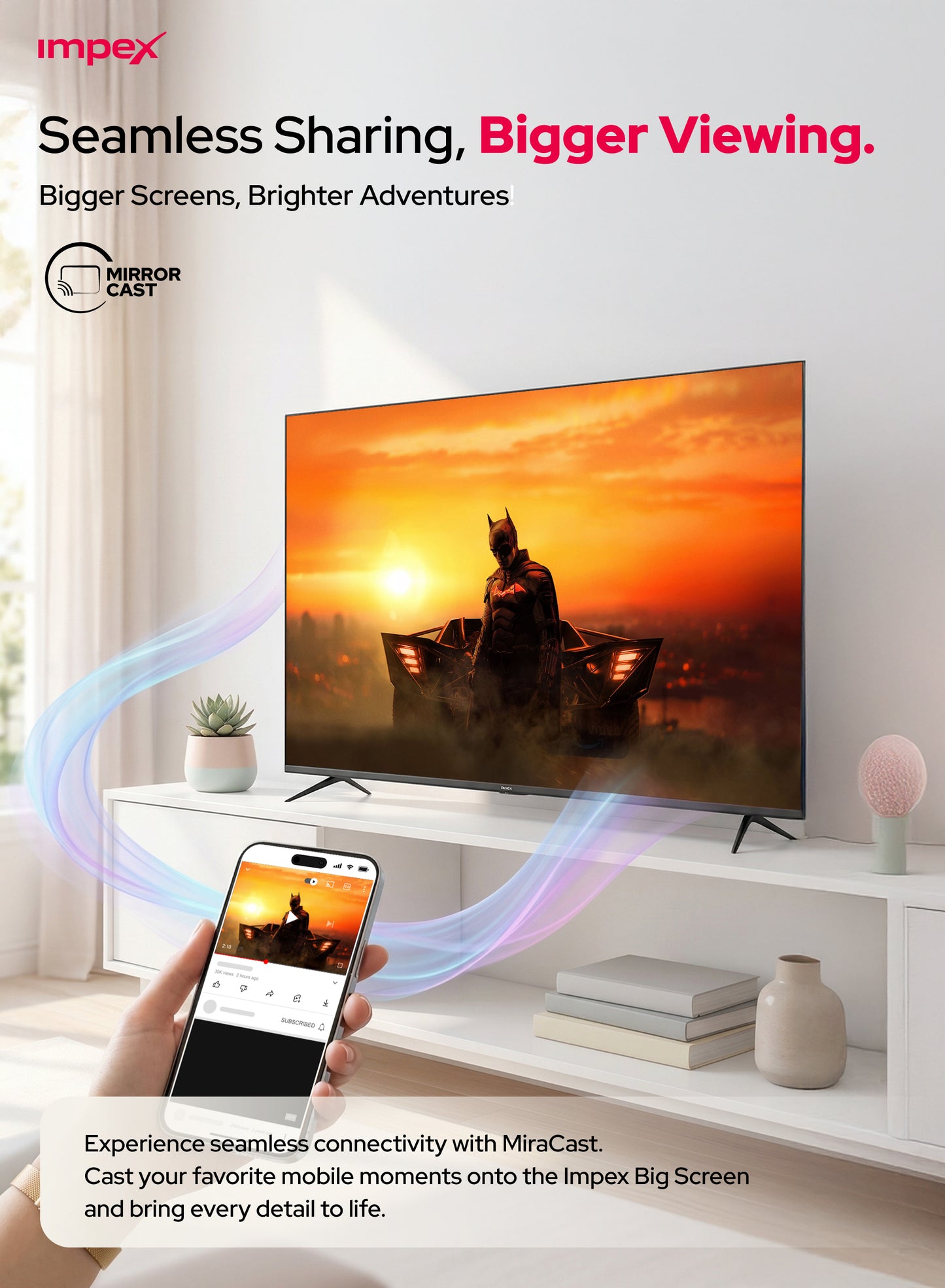 IMPEX 70 Inch UHD 4K Smart LED TV  (GLORIA 70 SMART) التلفاز