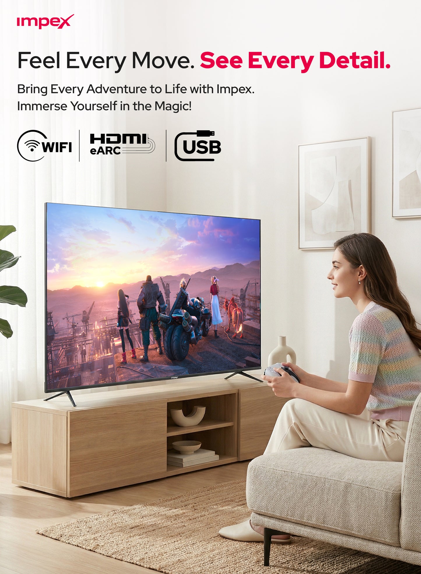 IMPEX 70 Inch UHD 4K Smart LED TV  (GLORIA 70 SMART) التلفاز