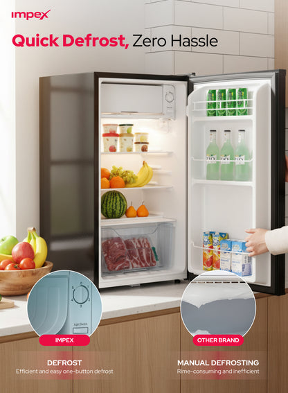 Impex 90L Single Door Refrigerator (IMRF140C) ثلاجة