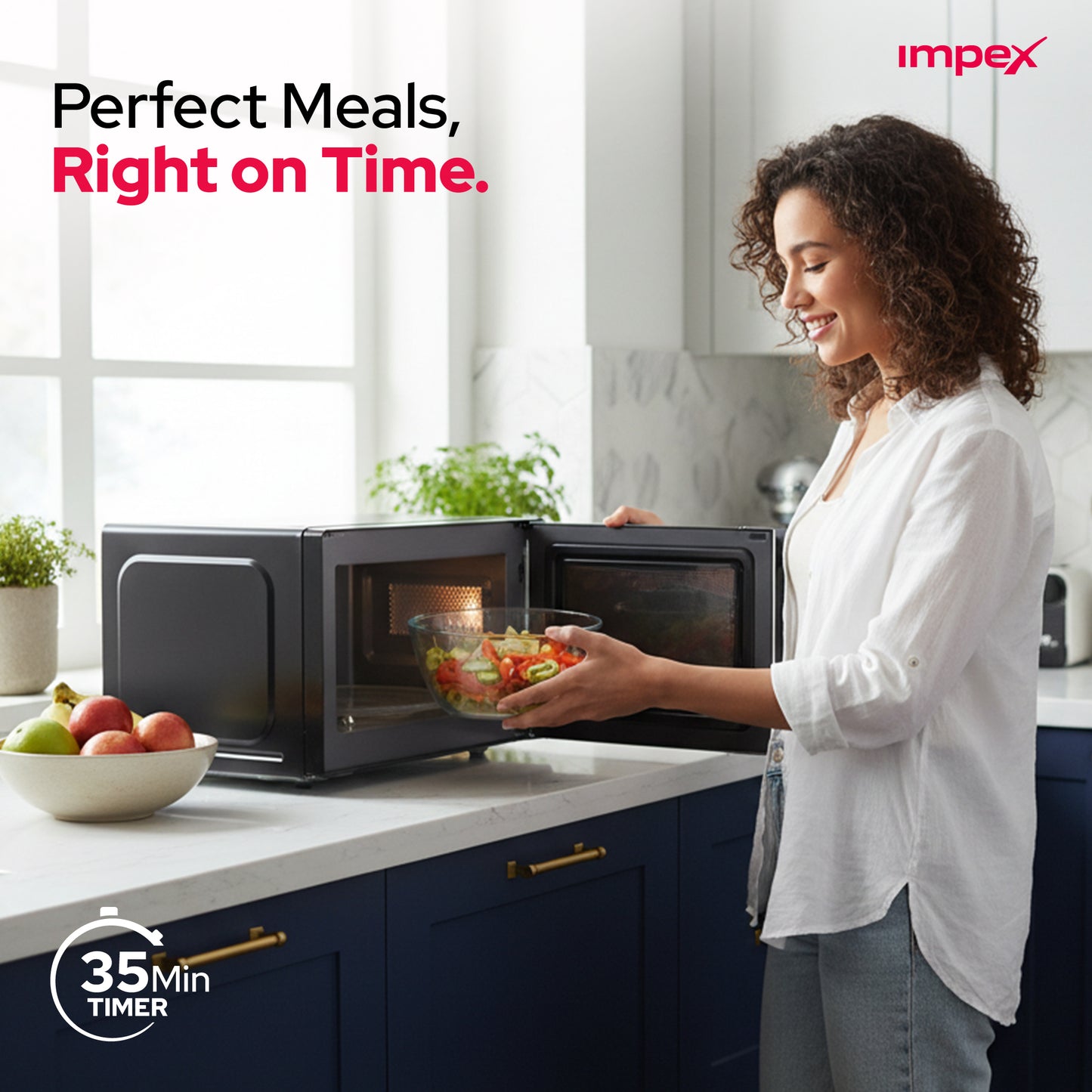 Impex 20Ltr Microwave Oven MO 8101A فرن المايكرويف