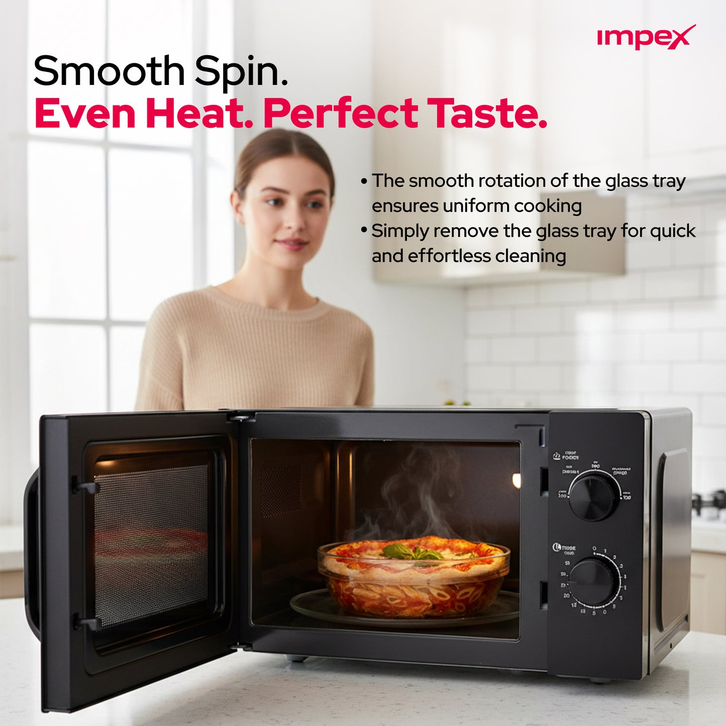 Impex 20Ltr Microwave Oven MO 8101A فرن المايكرويف