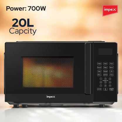 Impex 20Ltr Digital Microwave Oven 700W (MO8101DB) فرن المايكروويف الرقمي من إيمبكس سعة 20 لتر 700 واط (MO8101DB)