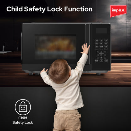 Impex 20Ltr Digital Microwave Oven 700W (MO8101DB) فرن المايكروويف الرقمي من إيمبكس سعة 20 لتر 700 واط (MO8101DB)