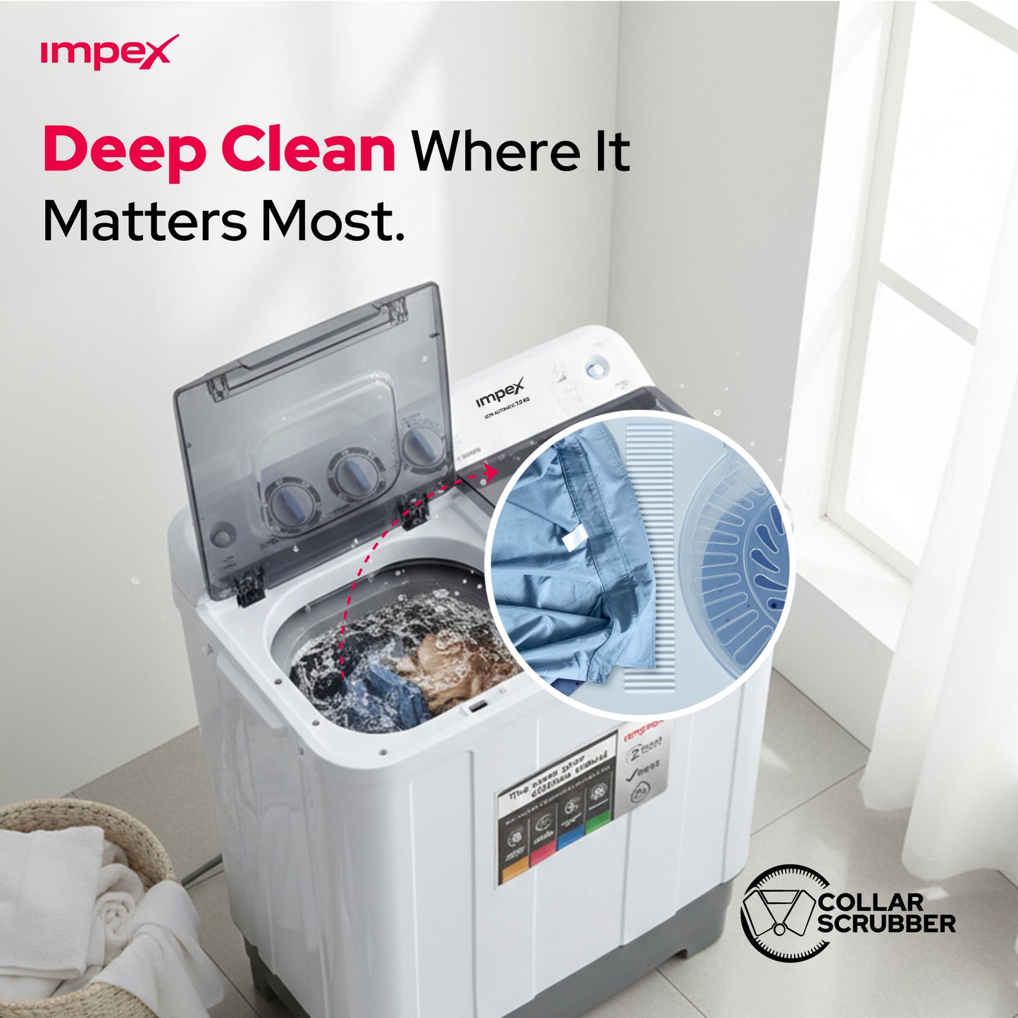 غسالة ملابس Washing Machine WM 4204 7KG