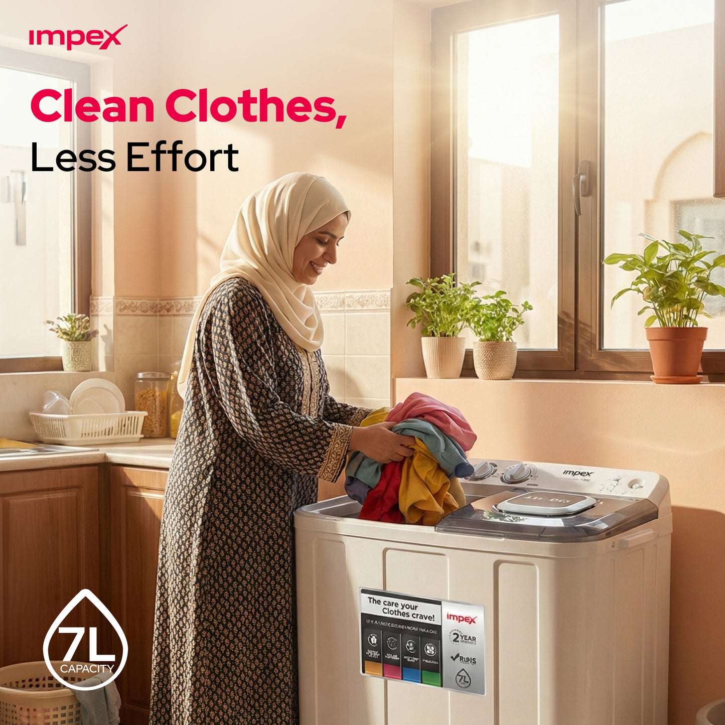 غسالة ملابس Washing Machine WM 4204 7KG